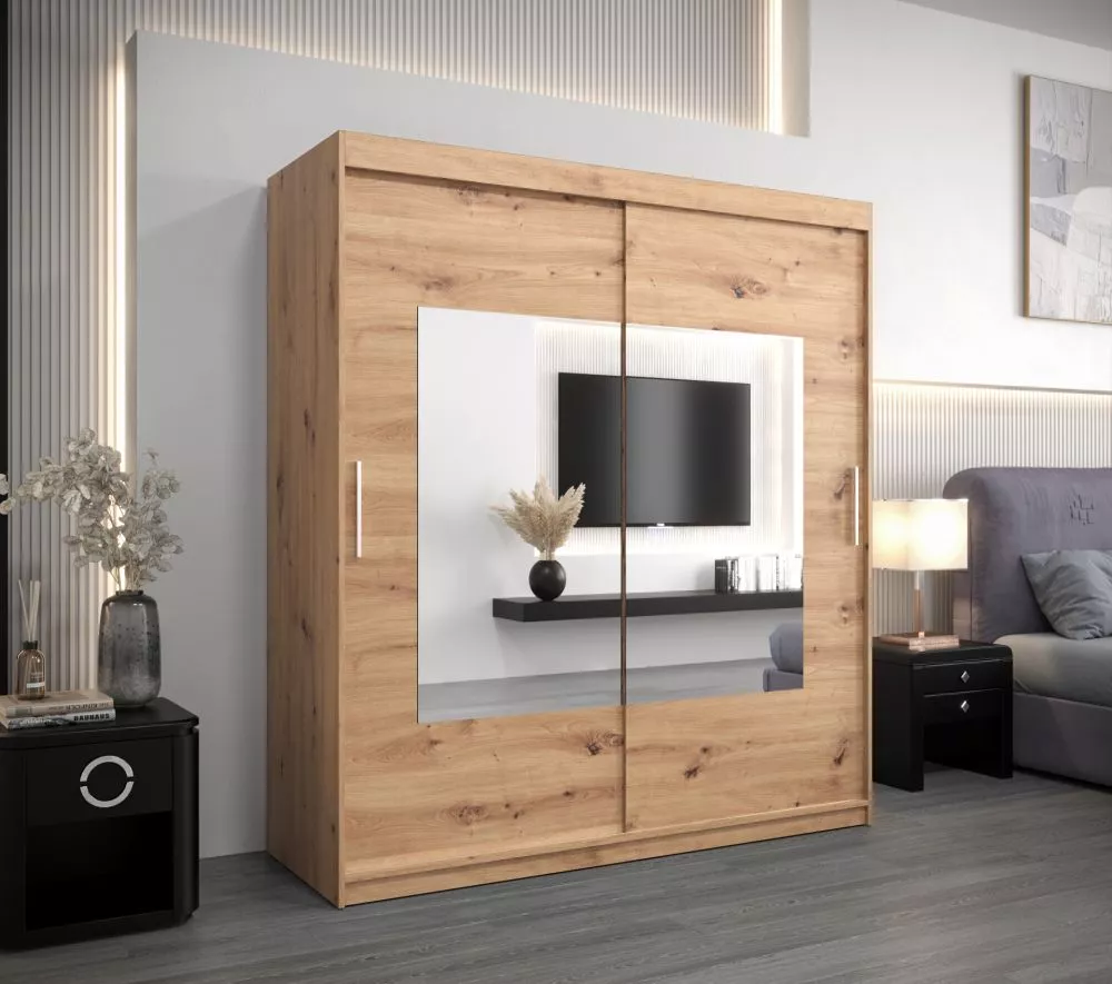 Skapis Torino · Ozols artisan · 180 × 62 × 200 cm