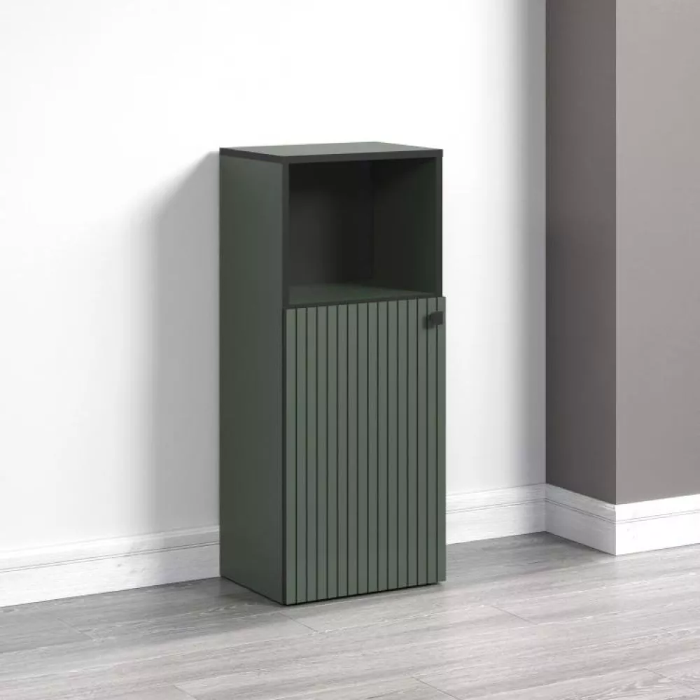 Vannas istabas skapītis Pure Green 802 · Zaļš · 40 × 95 × 31 cm