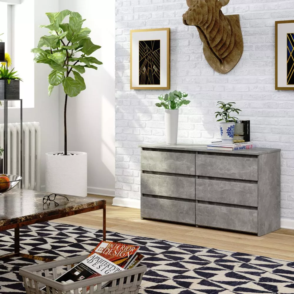 Kumode K-100 6 · Betons · 100 × 35 × 57 cm