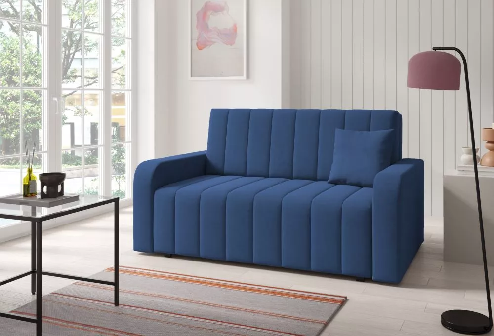 Mīksts krēsls Marko 3 standard Sēdvietas dziļums: 60 cm, · Zils · 155 × 97 × 85 cm