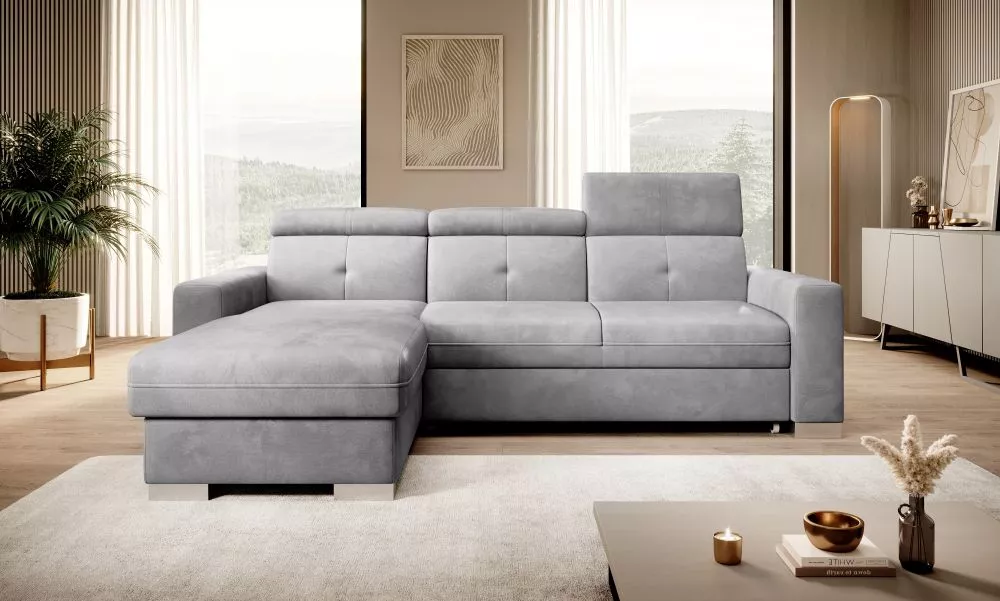 Dīvāns Fresia Premium Standard · Gaiši pelēks · 176 × 247 × 104 cm