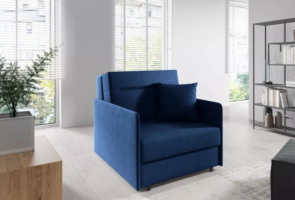 Mīksts krēsls Americano 172 standard Sēdvietas dziļums: 60 cm, · Zila · 90 × 90 × 85 cm