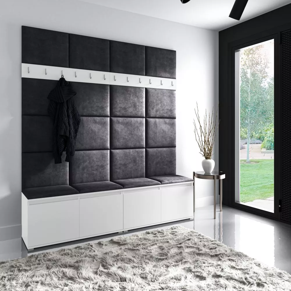 Apavu plaukts Emi 4 Trinity Korpusa krāsa: balts, · 200 × 225 × 40 cm