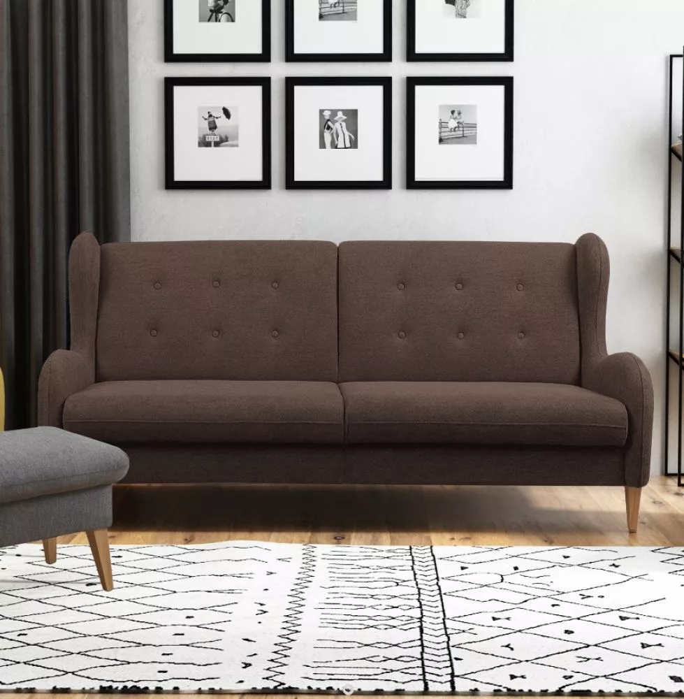 Dīvāns Lahti 3S Standard · Brūns · 90 × 218 × 105 cm
