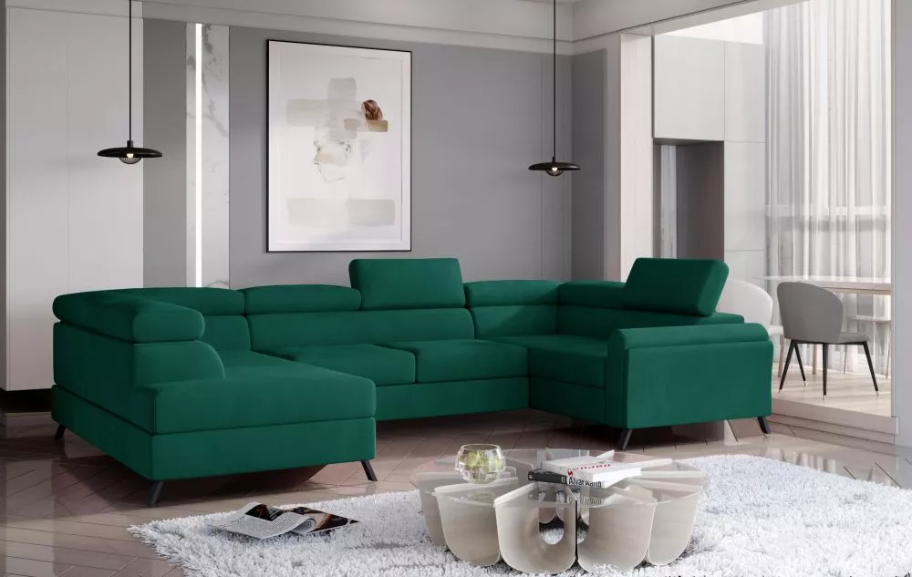 Dīvāns Escada Premium standard · Zaļš · 200 × 336 × 76 cm