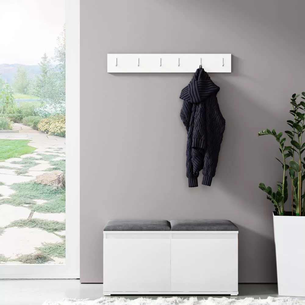 Apavu plaukts Emi 5 Trinity Korpusa krāsa: balts, · 100 × 40 cm