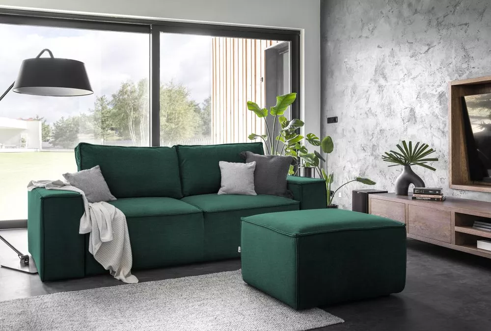 Dīvāns Silla 3S Premium Standard · Zaļš · 104 × 260 × 96 cm