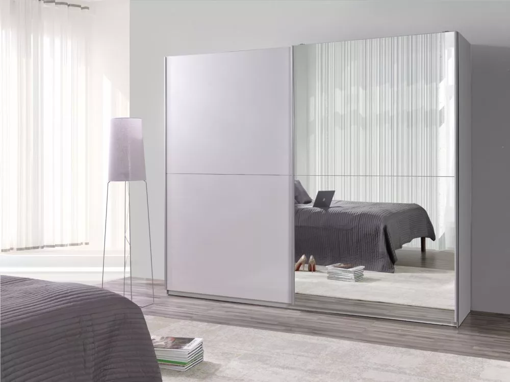 Skapis Lux 28 · Balts · 244 × 64 × 206 cm