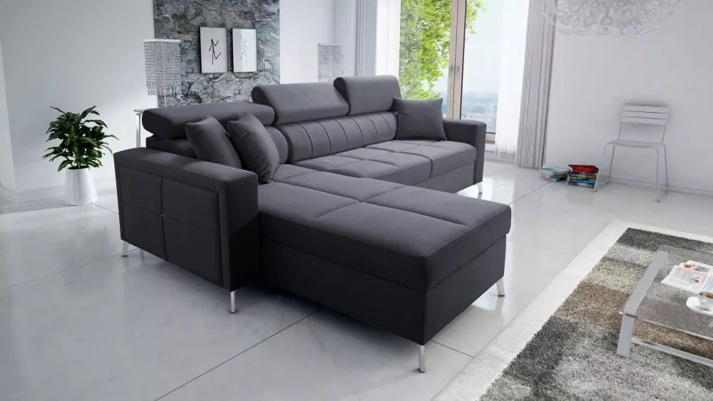 Dīvāns Side 1 Mini Standard · Antracīts · 171 × 250 × 83 cm