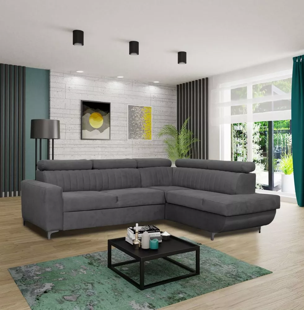 Dīvāns Best Premium standard · Tumši pelēks · 212 × 270 × 86 cm
