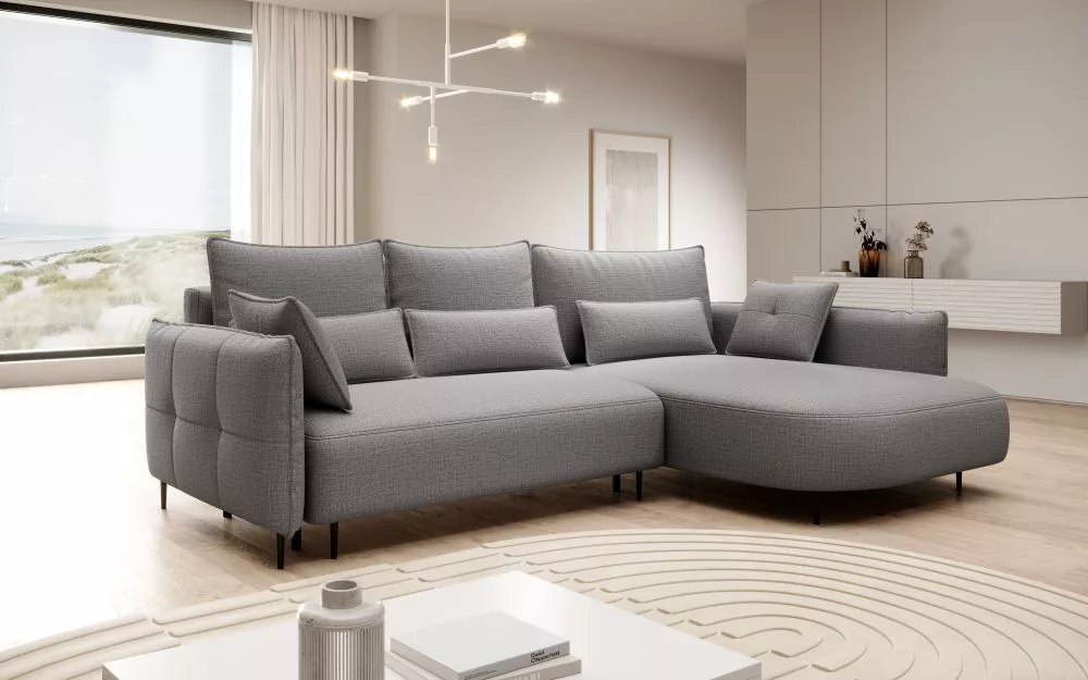Dīvāns Palermo Comfort standard · Pelēks · 200 × 285 × 95 cm