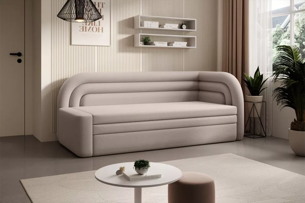 Dīvāns Fabillo Standard · Bēši pelēks · 86 × 223 × 80 cm