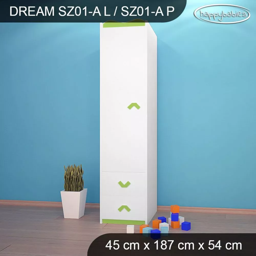 Bērnu skapis Dream SZ01-A · 45 × 54 × 187 cm