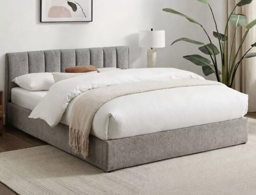 Gulta Montreal Raven ar stelāžu Guļamvietas platums: 120 cm, Guļamvietas garums: 200 cm, · Pelēks · 127 × 215 × 79 cm