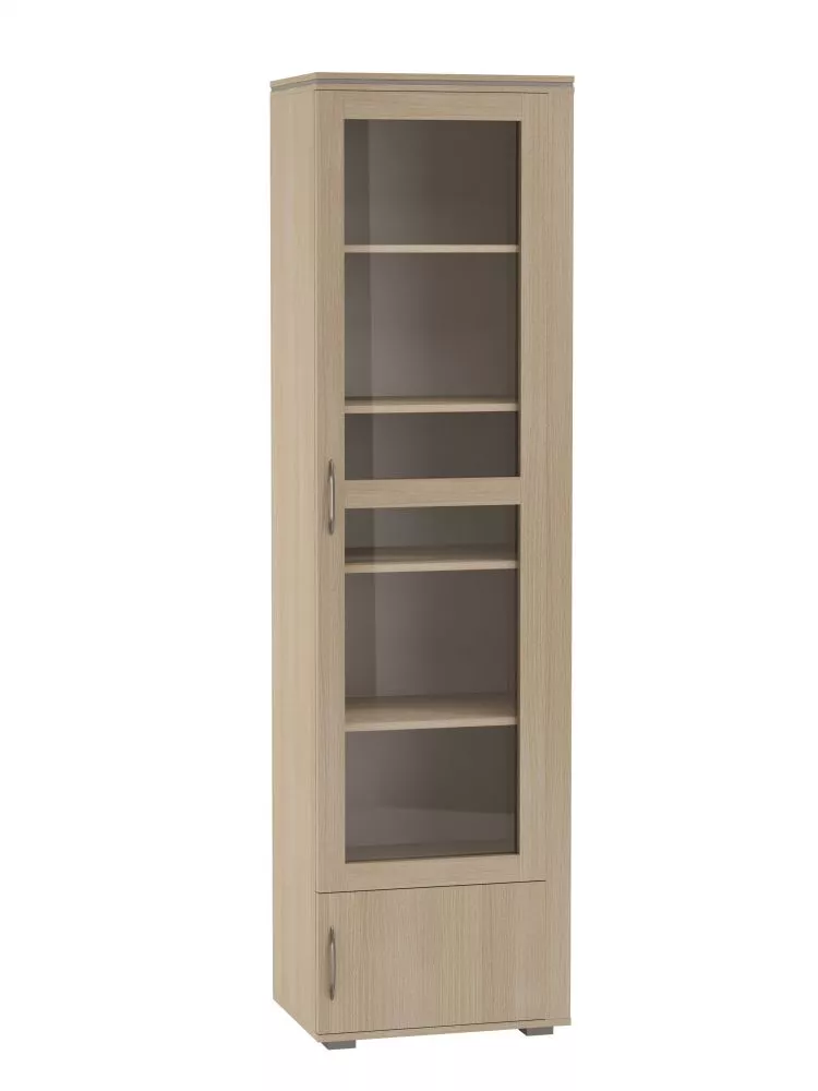 Grāmatu skapis Anna A-1DW · Eiropas ozols · 56 × 41 × 205 cm