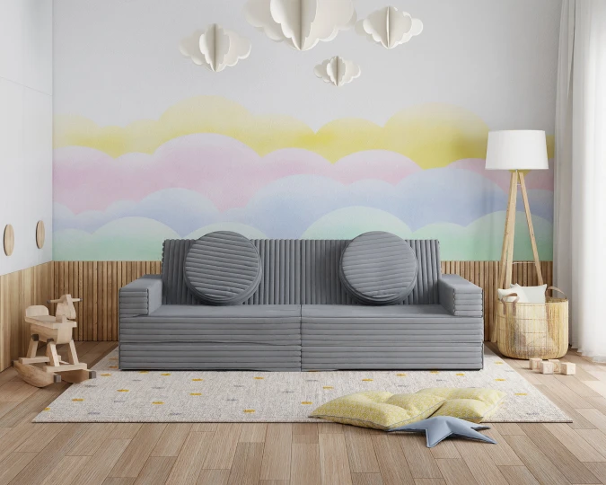 Dīvāns Variant 160x160 · Grafīts · 80 × 160 cm