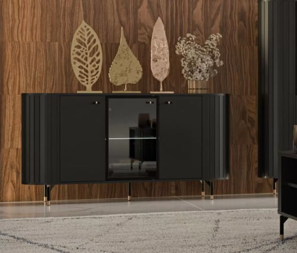 Kumode Zante ZA3 · Melns · 150.1 × 40 × 81 cm