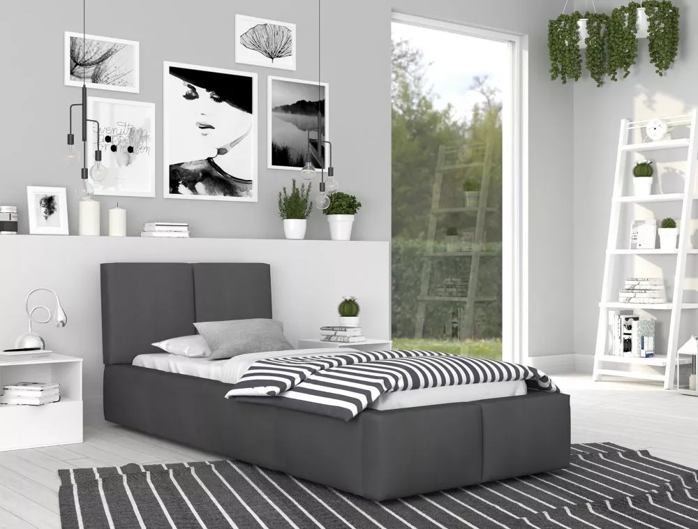 Gulta Fresia Premium Standard ar stelāžu Guļamvietas platums: 90 cm, Guļamvietas garums: 200 cm, stelāžas tips: metāla, 