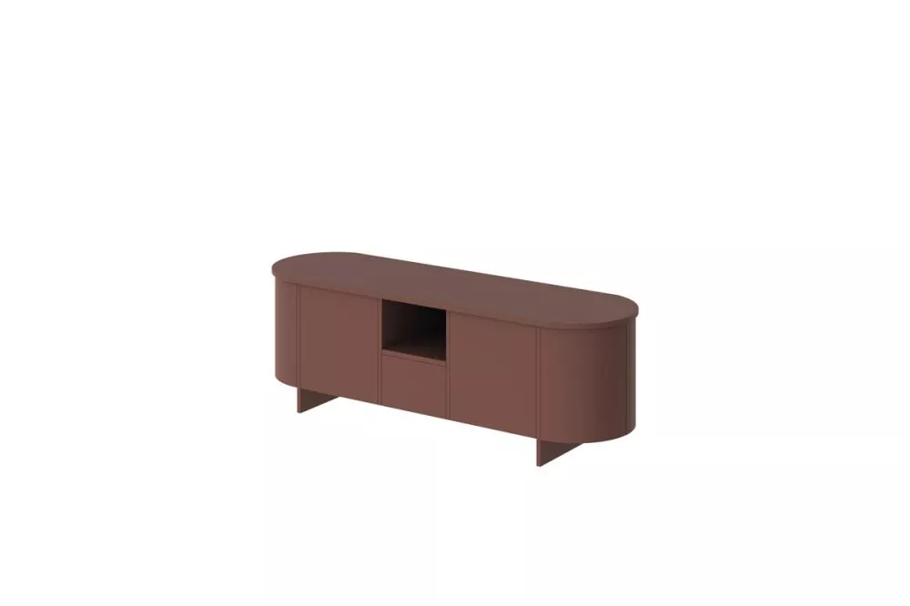 TV tumba Mileto Colore · Tumši sarkans · 163 × 48 × 54 cm