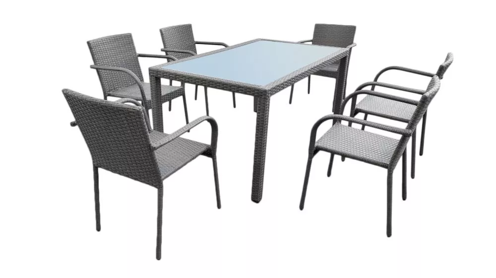 Komplekts Avvicente Personu skaits: 6, · Pelēks · 150 cm