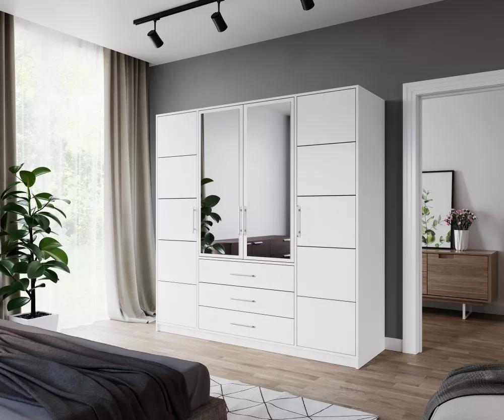 Skapis Bali Classic · Balts · 240 × 57.5 × 200 cm