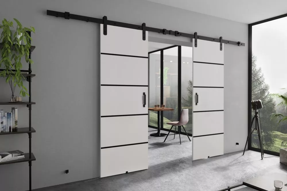 Bīdāmās durvis Lorni Plus Duo · Balts · 192 × 205 cm