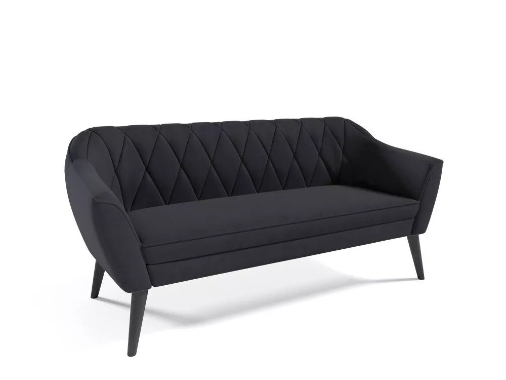 Dīvāns Sofa 202 standard · Melns · 71 × 185 × 75 cm