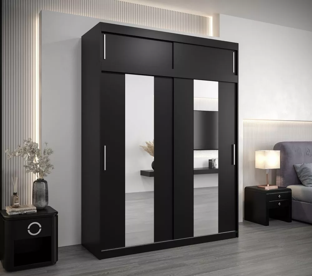 Skapis Pole Premium · Melns · 180 × 62 × 240 cm