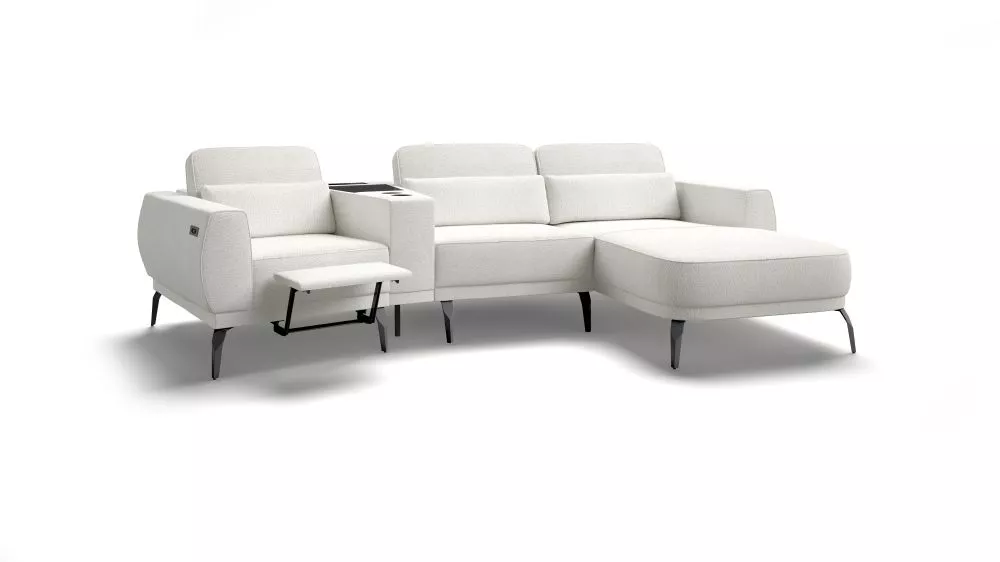 Dīvāns Velumo 2 standard · Gaišais krēms · 182 × 235 × 85 cm