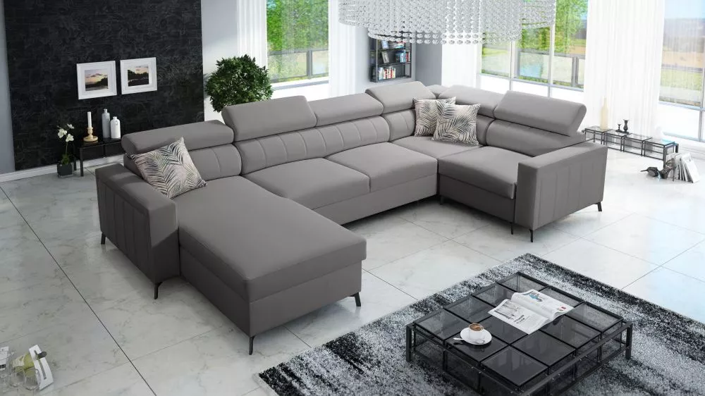 Dīvāns Baltico 5 Mini Premium Standard · Tumši pelēks · 198 × 334 × 83 cm