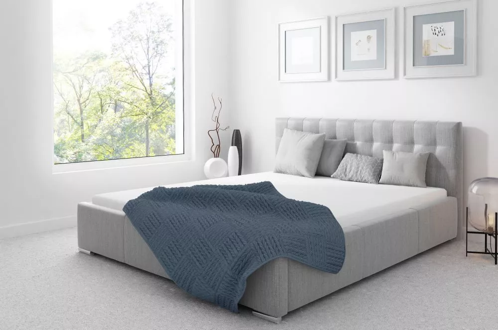 Gulta Vento Premium ar stelāžu Guļamvietas platums: 160 cm, Guļamvietas garums: 200 cm, stelāžas tips: metāla, · Gaiši p