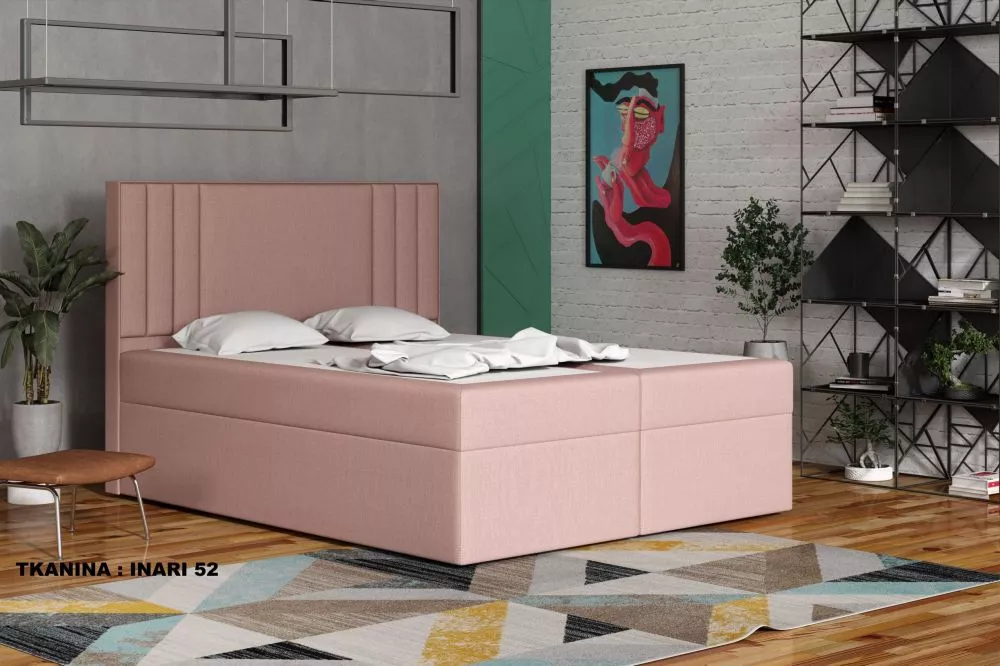 Gulta Cosmo 1 Standard Guļamvietas platums: 160 cm, Guļamvietas garums: 200 cm, · Rozā · 162 × 210 × 120 cm