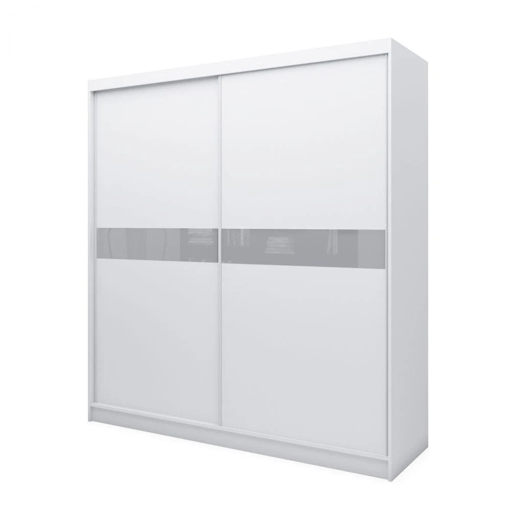 Skapis Tanna ar LED · Balts · 200 × 61 × 216 cm