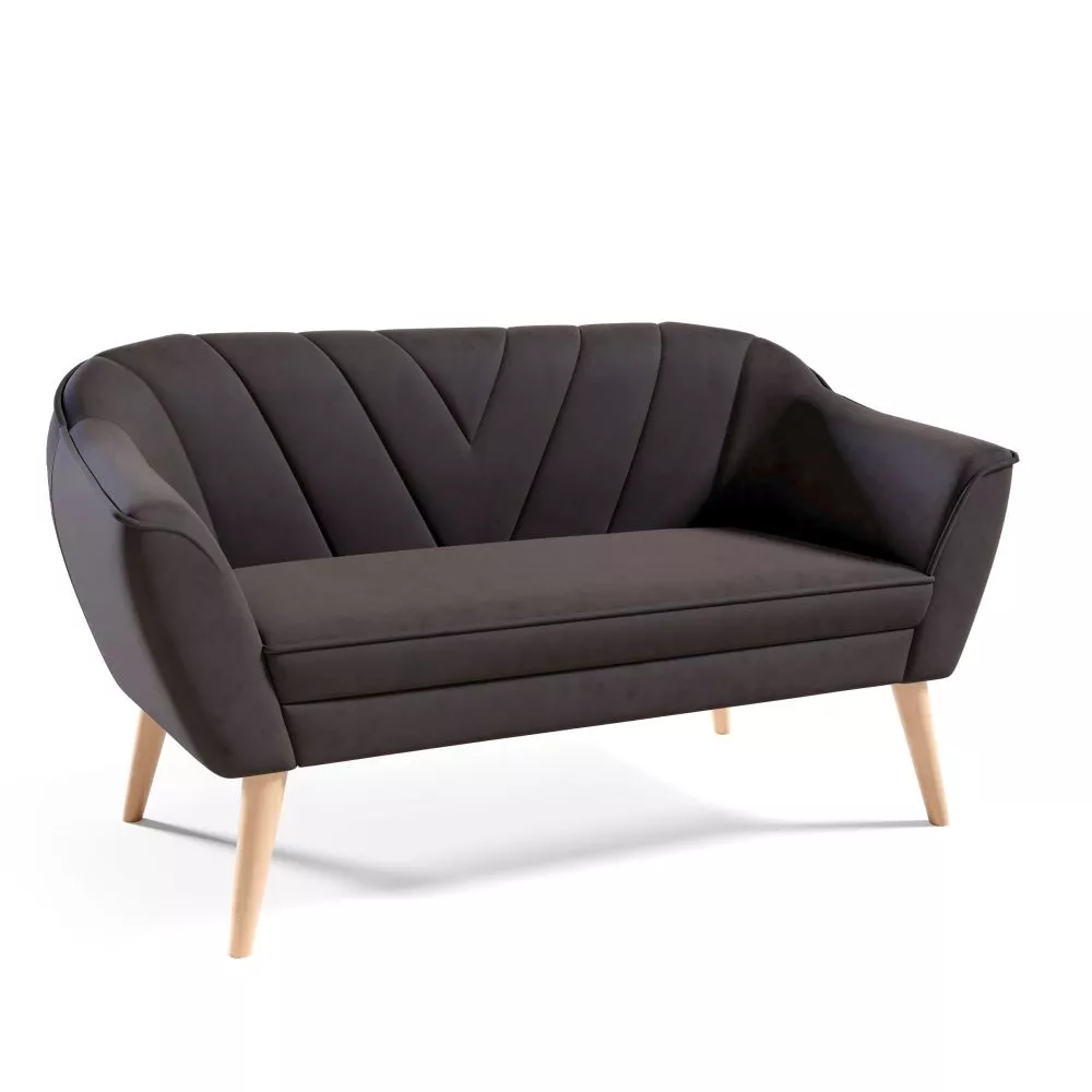 Dīvāns Sofa Flora 205 standard · Tumši brūns · 71 × 150 × 75 cm