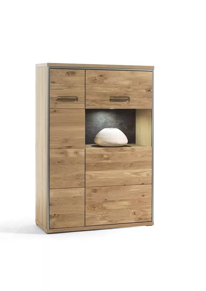 Kumode Espero 24/25 ar LED · Ozols · 94 × 39 × 136 cm