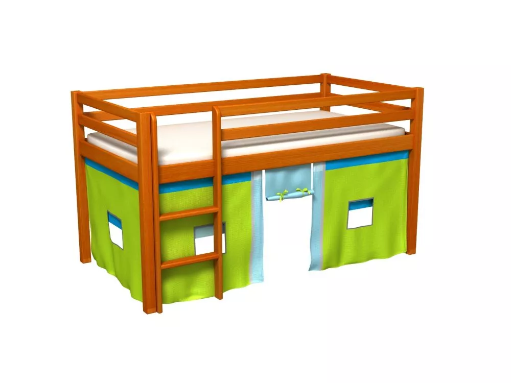 Bērnu gulta Gabi ar stelāžu Guļamvietas platums: 80 cm, Guļamvietas garums: 180 cm, · 88 × 188 × 106 cm