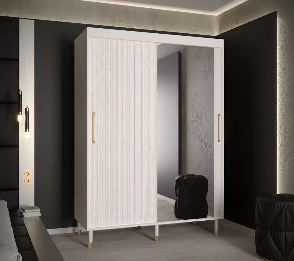 Skapis Calipso Slim 2 · Balts · 150 × 62 × 208 cm