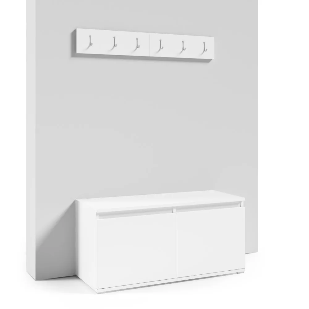 Apavu plaukts Emi Set Korpusa krāsa: balts, · 100 × 40 cm