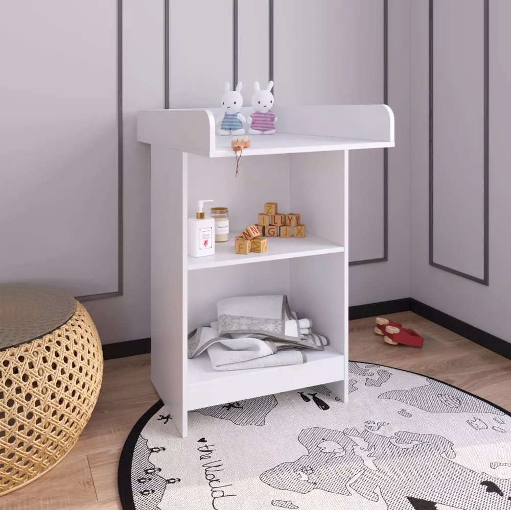 Kumode Melisa K Ar pārtinamo virsmu: 1, · Balts · 60.2 × 88 × 103.5 cm