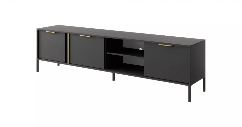 TV tumba Lars F · Antracīts · 202.9 × 39.5 × 53.4 cm