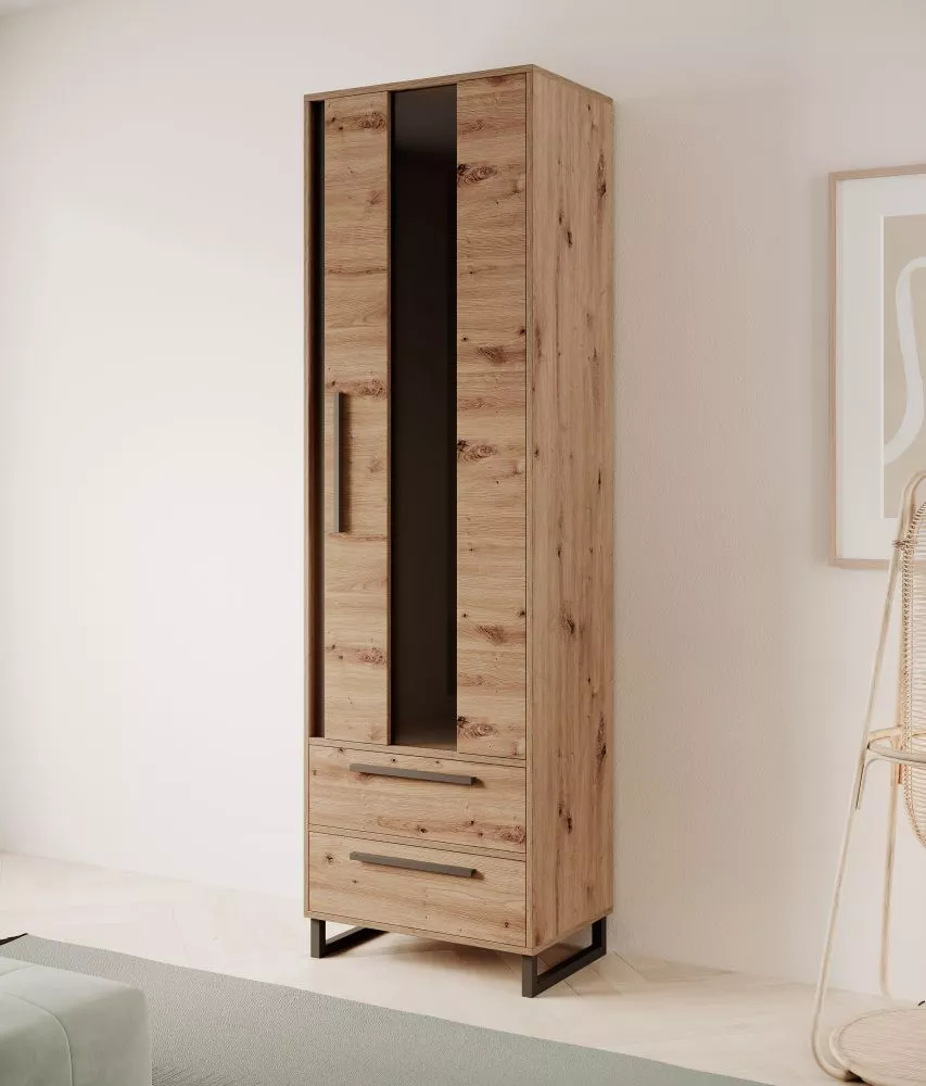 Sekcija Aria 12 Korpusa krāsa: ozols artisan, · 60 × 40 × 200 cm