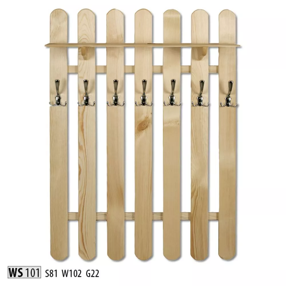 Plaukts WS 101 · Priede · 81 × 102 × 22 cm