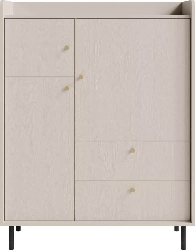 Kumode Grande GR1 · Bēšs · 103.5 × 42 × 133 cm
