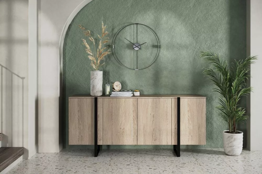 Kumode Verica K200 4D Black · Ozols · 200 × 45 × 87 cm