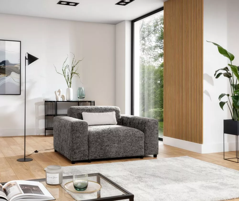 Mīksts krēsls Roma 1S Standard Sēdvietas dziļums: 73 cm, · Brūns · 145 × 98 × 75 cm