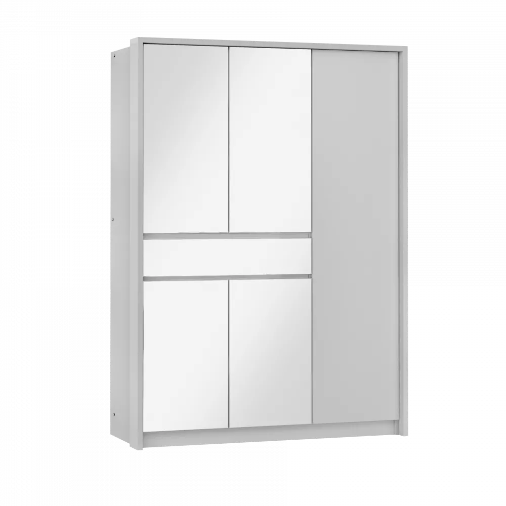 Skapis Split · Balts · 157 × 65 × 217 cm
