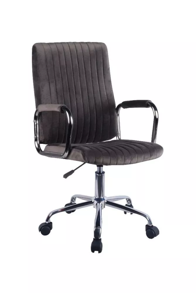 Datorkrēsls FD-24 Sēdvietas platums: 45 cm, · Pelēks · 51 × 61 × 92 cm