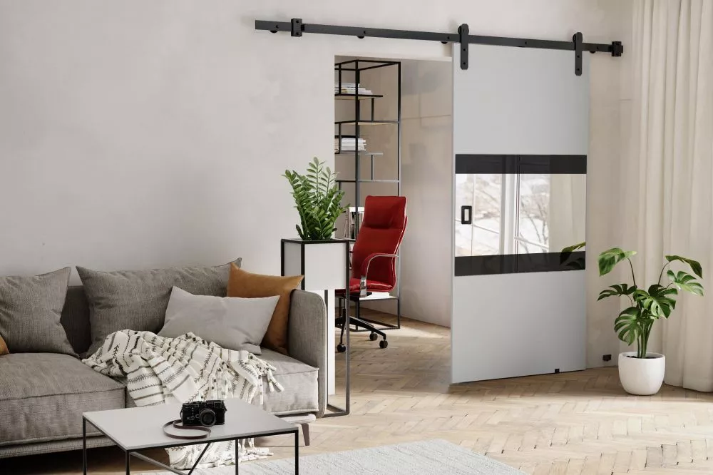 Bīdāmās durvis Mia Loft · Balts · 106 × 205 cm