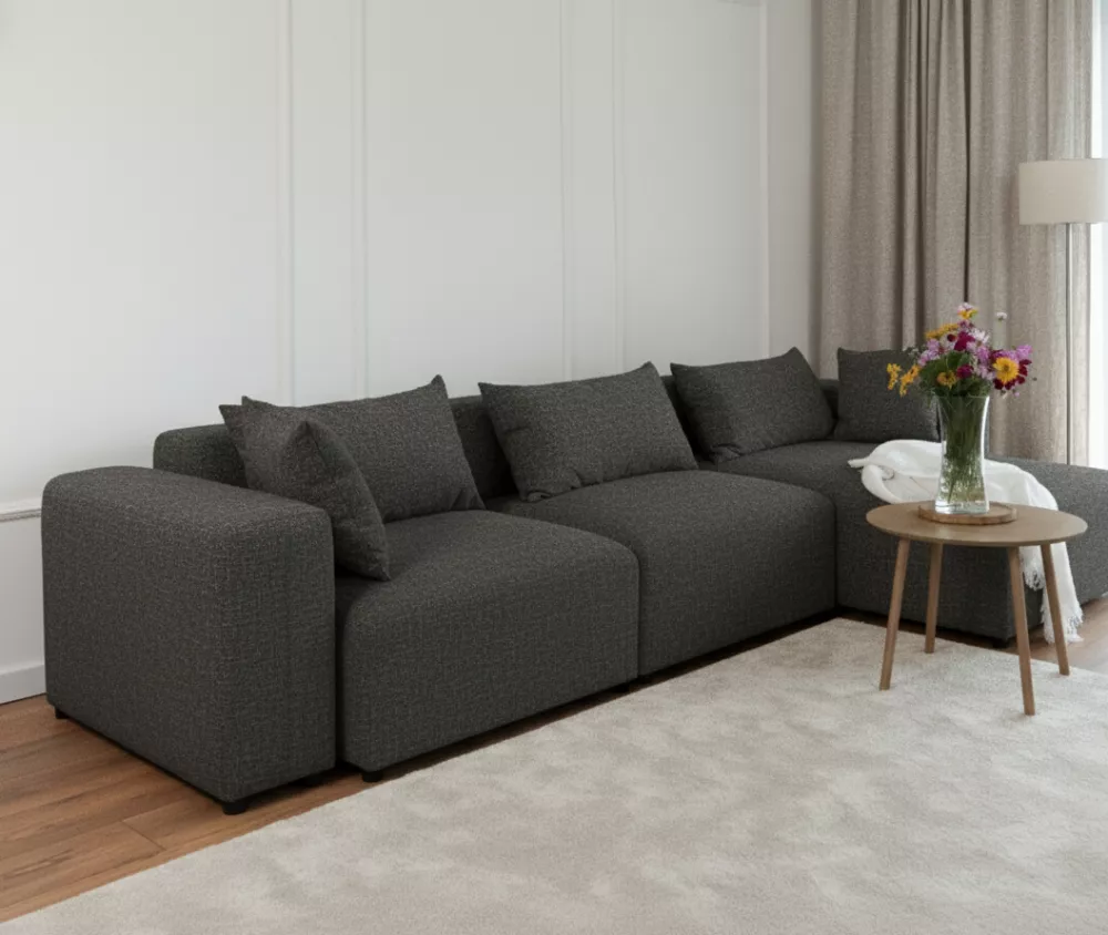 Dīvāns Module standard · Tumši pelēks · 160 × 330 × 68 cm