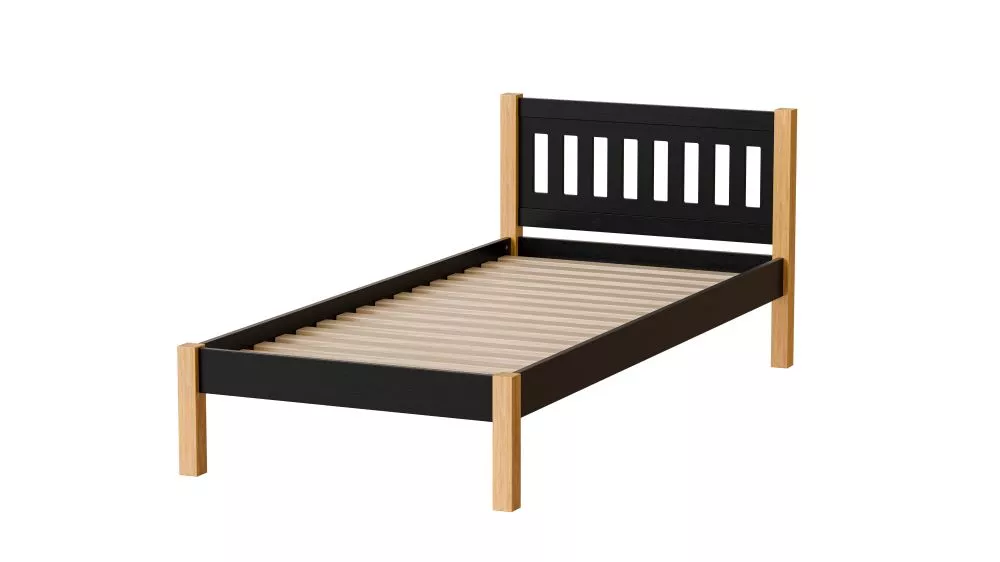 Gulta Gaja ar stelāžu Guļamvietas platums: 90 cm, Korpusa krāsa: ozols, Guļamvietas garums: 200 cm, · 97.5 × 207.5 × 80 